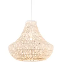 QAZQA Retro hanglamp wit 50 cm - Lina Cono 50