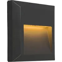 QAZQA Moderne wandlamp donkergrijs vierkant incl. LED - Gem