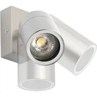 QAZQA Buitenwandlamp staal IP44 draai- en kantelbaar - Solo