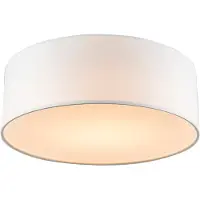 QAZQA Plafondlamp wit 30 cm incl. LED - Drum LED