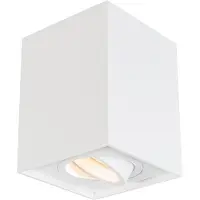 QAZQA Moderne opbouwspot wit draai-en kantelbaar - Quadro 1 Up