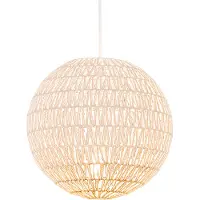 QAZQA Retro hanglamp wit 40 cm - Lina Ball 40