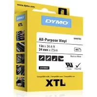 Dymo 1868753 Tape Zwart op wit