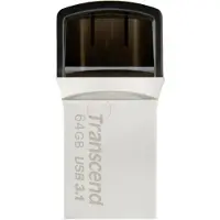 Transcend 64GB JetFlash 890, Silver Plating
