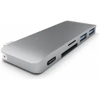 Satechi Type-C USB Passthrough Hub space grijs