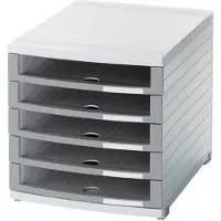 HAN CONTUR 1505-0-19 Ladebox Lichtgrijs DIN A4, DIN B4, DIN C4 Aantal lades: 5