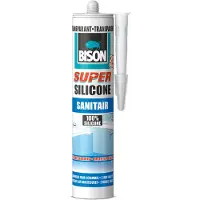 Bison Siliconenkit Super Silicone Sanitair Transparant 300ml