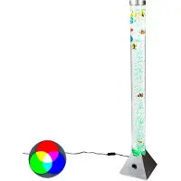 JUST LIGHT AVA Leuchten Direkt, waterkolom, staal, 12 LED's, 0,06W, RGBK, binnenverlichting, IP20