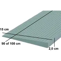 Roege international Drempelhulp 2 cm grijs met lijmlaag 150 mm x 1000 mm
