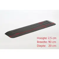 Roege international Drempelhulp 2,5 cm zwart 200 mm x 900 mm