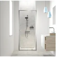 Sealskin - Douchedeur Contour 90 X 200cm - Geborsteld Staal Profiel - 6 Mm Helder Glas