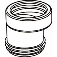 Wisa closetafvoerverbinder nr.7 excentrisch sprong 20mm Wit