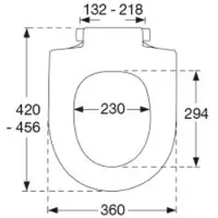 Pressalit T Soft D closetzitting met deksel softclosing Wit