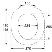 Pressalit Objecta/Projecta/Projecta plus polygiene closetzitting zonder deksel Wit