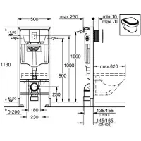 GROHE Rapid SL inbouwreservoir compleet met Skate Cosmopolitan bedieningsplaat chroom
