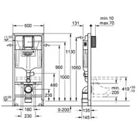 GROHE Rapid SL wc-element frontbediening odeur