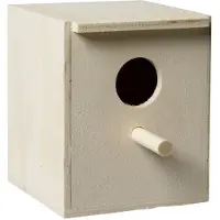 Fauna Broedkastje Exoten Opening 32 Mm - Vogelbroedbenodigheden - 10.5x11x13.5 cm Houtkleur