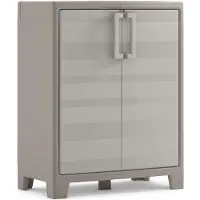 Keter Gulliver - Lage Kast - 2 planken - 80x44x100cm - Zand/Beige