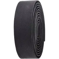 Bbb Cycling Stuurtlint Racefiets - Antislip Stretch Materiaal - Lengte: 200cm - Dikte: 3.5mm - Inclusief Stuurdoppen - Zwart - RaceRibbon Gel BHT-05