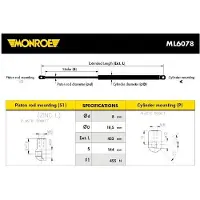 Monroe Gasdrukveer, kofferruimte ML6078 Monroe