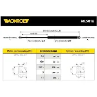 Monroe Gasdrukveer, kofferruimte ML5816 Monroe voor o.a. HYUNDAI