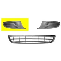 VAN WEZEL BUMPERGRILL ONDER RECHTS zonder MISTLICHTGAT ZWART voor o.a. VOLKSWAGEN