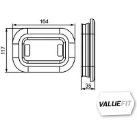 Hella Pinkl.LED achter 12-24V hor/ver li/re