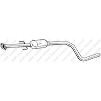 Bosal Middendemper 281-945 Bosal voor DAEWOO MATIZ (KLYA) bouwjaar 1998.09-heden