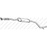Bosal Middendemper 285-795 Bosal voor o.a. FORD