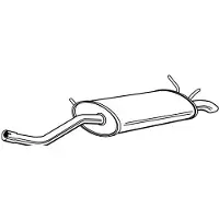 Walker Einddemper 22532 Walker voor o.a. RENAULT