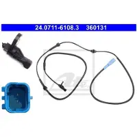 Ate ABS Sensor 24.0711-6108.3 ATE voor o.a. CITROEN