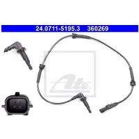 Ate ABS Sensor 24.0711-5195.3 ATE voor o.a. RENAULT