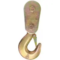 Pricenet Katrol met Gaffelhaak met Klep - 5/16 inch - Maximale Belasting 2000 kilo