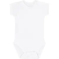 Hust and Claire Romper s/s - Bamboe - Boog - Wit - - 62 - Rompers Korte Mouw