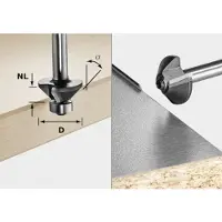 Festool 499799 Fasefrees Lengte 48 mm Afmeting, Ø 26 mm Werklengte 7 mm Schachtdiameter 8 mm