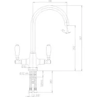 Lavanto Keukenkraan Lavanto Twin Chroom