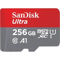 SanDisk microSDXC Ultra 256GB 100MB/s CL10 A1 + SD adapter
