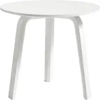 HAY Bijzettafel Bella Coffee White Ø45 x H39 cm