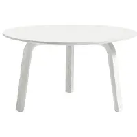 HAY Bijzettafel Bella Coffee White Ø60 x H32 cm
