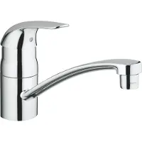 GROHE Euroeco keukenkraan met lage uitloop chroom