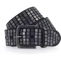 B.belt Quinn Studded Riem Leer 95 cm zwart