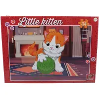 King kinderpuzzel Little Kitten With Wool 24 stuks