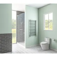 Eastbrook Biava Round verticale verwarming 180x40cm Chroom 486 watt