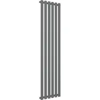 Eastbrook Tunstall verticale radiator 180x28cm Antraciet 595 watt