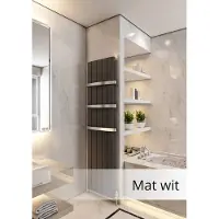 Eastbrook Withington verticale aluminium radiator 180x37,5cm Mat wit 1127 watt