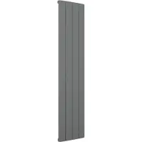 Eastbrook Peretti verticale aluminium radiator 60x28cm Antraciet 316 watt
