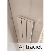 Eastbrook Charlton verticale aluminium radiator 180x37,5cm Antraciet 1152 watt