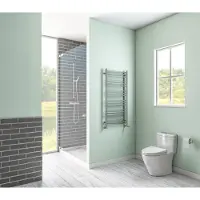 Eastbrook Biava Round verticale verwarming 120x40cm Chroom 324 watt