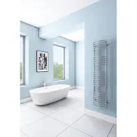 Eastbrook Mezzo Tondo design radiator 160x32cm Chroom 574 watt