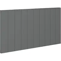 Eastbrook Vesima horizontale aluminium verwarming 60x60,3cm Antraciet 792 watt